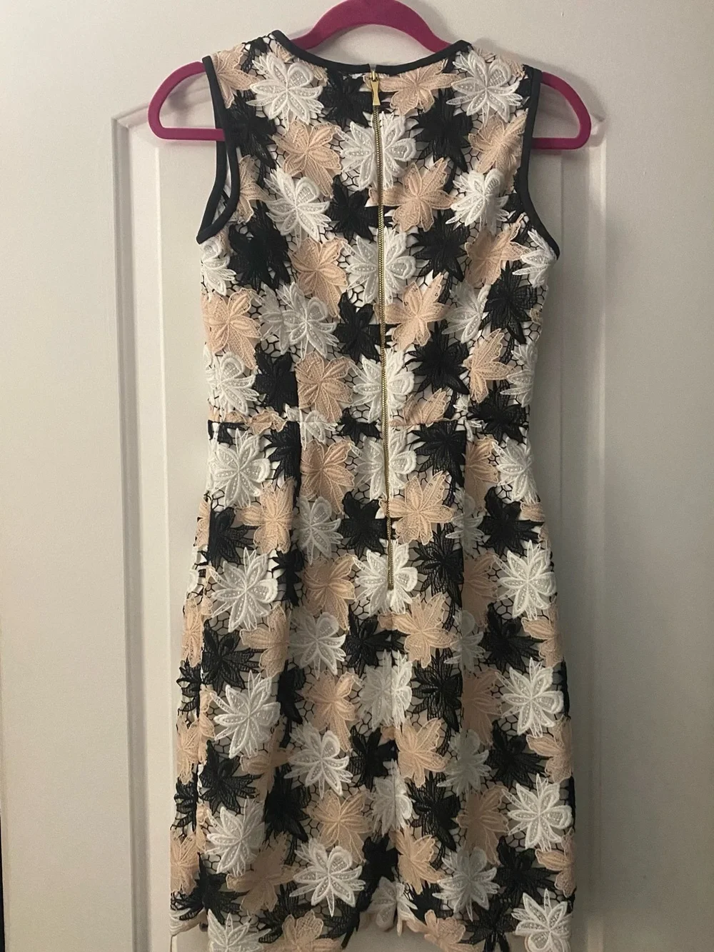 Kate Spade Tiger Lily Black & Ivory Lace Sheath Dress - Sz 2